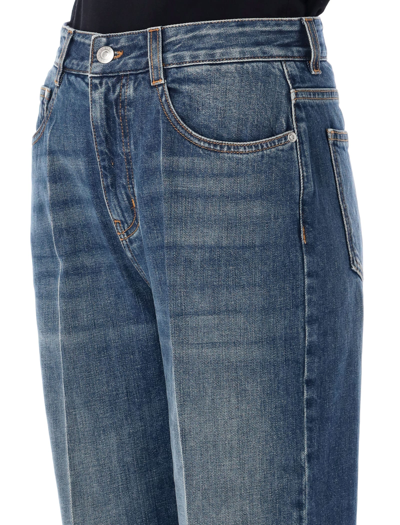 Shop Stella Mccartney Kick Flare Denim Jeans In Vintage Dark Blue
