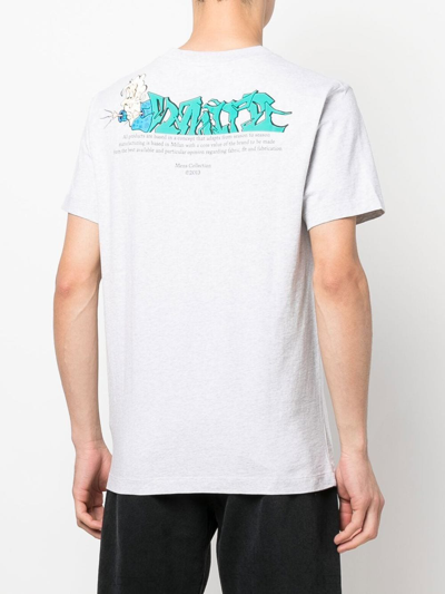 Shop Off-white Off White T-shirts And Polos Grey