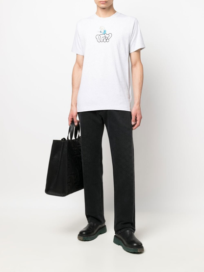 Shop Off-white Off White T-shirts And Polos Grey