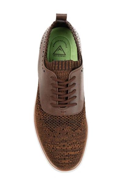 Shop Vance Co. Waller Knit Casual Derby In Brown