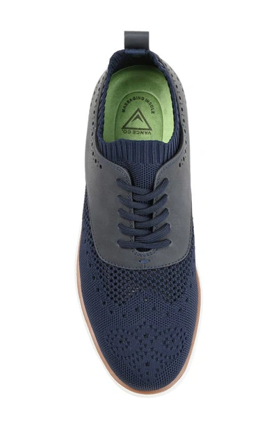 Shop Vance Co. Waller Knit Casual Derby In Navy