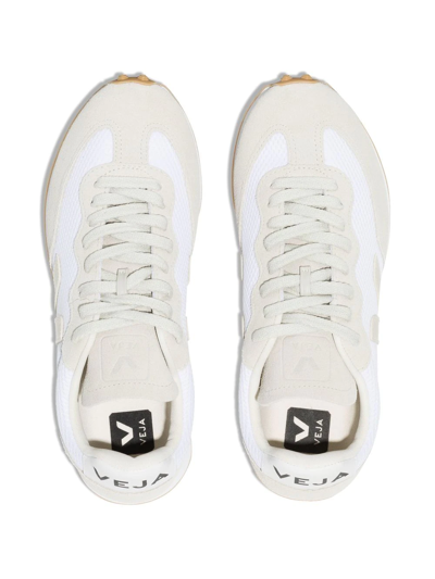 Shop Veja Logo-patch Lace-up Sneakers In White