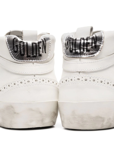 Golden Goose Star-patch Lace-up Sneakers In Weiss