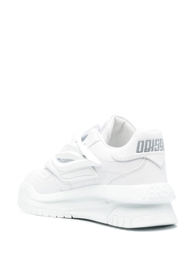 Shop Versace Odissea Low-top Sneakers In White