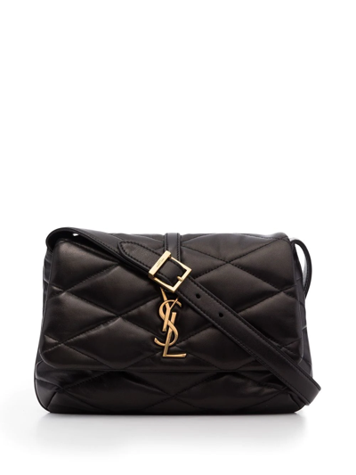 Saint Laurent Le 57 Quilted Leather Handbag In Schwarz | ModeSens