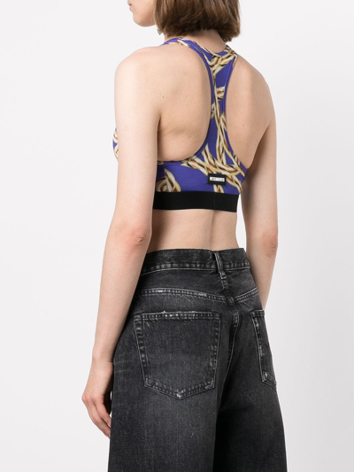 Vetements Gold-chain Sports Bra In Violett