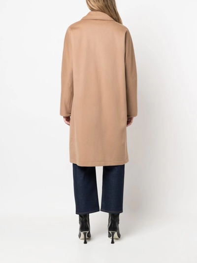 Shop Mackintosh Jean Storm System Wool Coat In Brown
