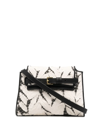 Shop Suzusan Tie-dye Cross Body Bag In Weiss