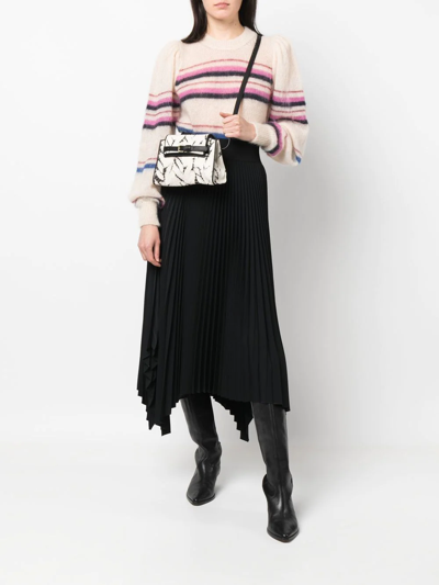 Suzusan Tie-dye Cross Body Bag In Weiss