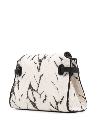 Suzusan Tie-dye Cross Body Bag In Weiss