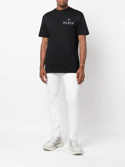 Philipp Plein Ss Iconic Plein Round-neck T-shirt In Schwarz