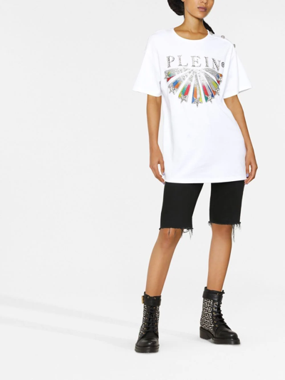 Philipp Plein Logo-print Short-sleeve T-shirt In White