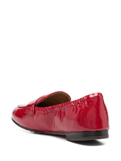 Shop Tory Burch Ballet 20mm Loafers In Rot