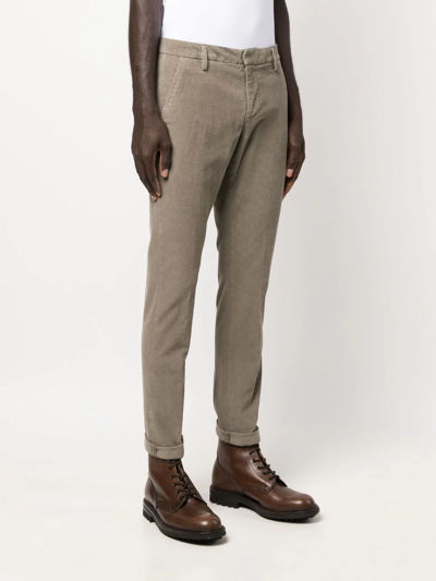 Dondup Corduroy Cotton Trousers Gaubert In Nude