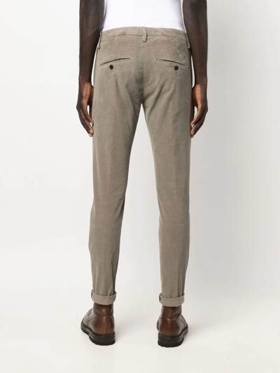 Dondup Corduroy Cotton Trousers Gaubert In Nude