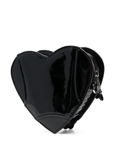 Moschino Biker Jacket Heart Clutch Bag In Schwarz | ModeSens