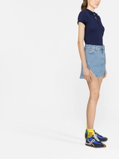 Polo Ralph Lauren Slim Fit Stretch Polo Shirt In Blau