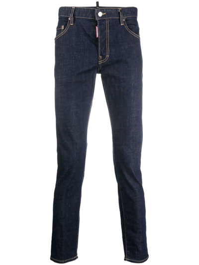 Dsquared2 Dark Rinse Wash Cool Guy Jeans In Blau