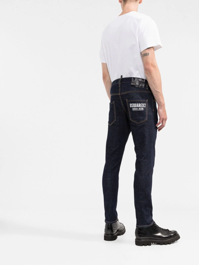 Dsquared2 Dark Rinse Wash Cool Guy Jeans In Blau