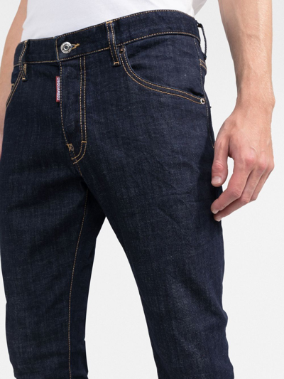 Dsquared2 Dark Rinse Wash Cool Guy Jeans In Blau