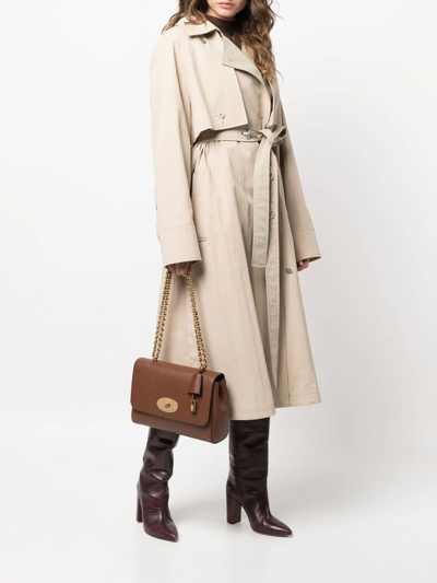 Mulberry Medium Lily Classic Grain-leather Chain Shoulder Bag In Brown
