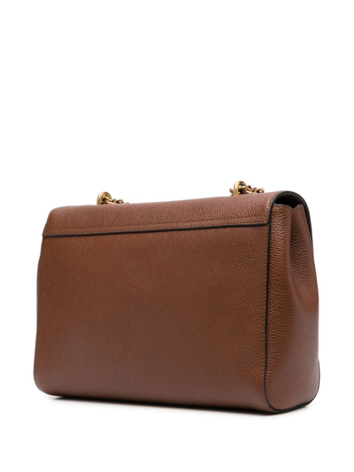 Mulberry Medium Lily Classic Grain-leather Chain Shoulder Bag In Brown