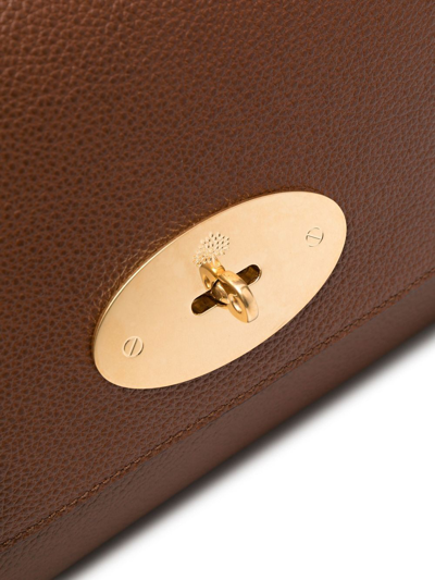 Mulberry Medium Lily Classic Grain-leather Chain Shoulder Bag In Brown