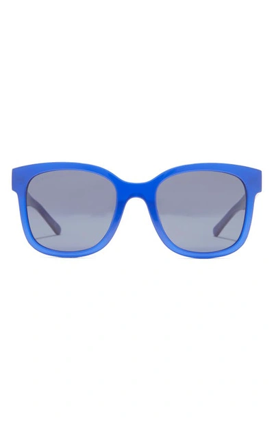 Shop Balenciaga 52mm Square Rectangle Sunglasses In Blue