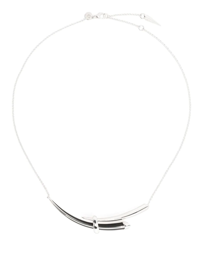 Shop Shaun Leane Sabre Deco Necklace In Silver