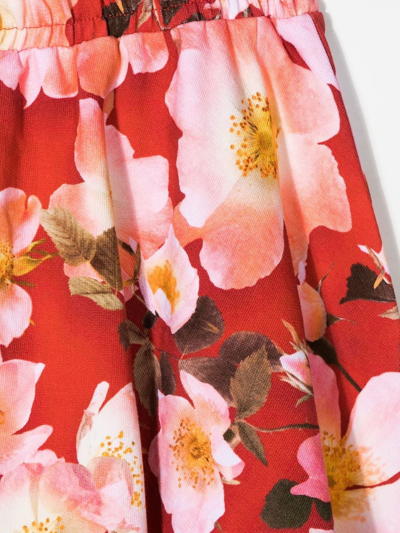 Shop Molo Barbera Floral-print Skirt In Pink