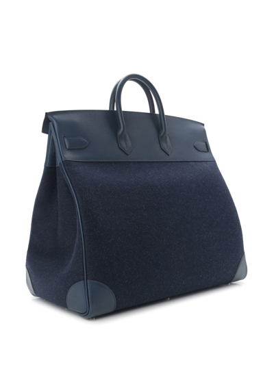 Pre-owned Hermes 2021  Haute À Courroies 50 Bag In Blue