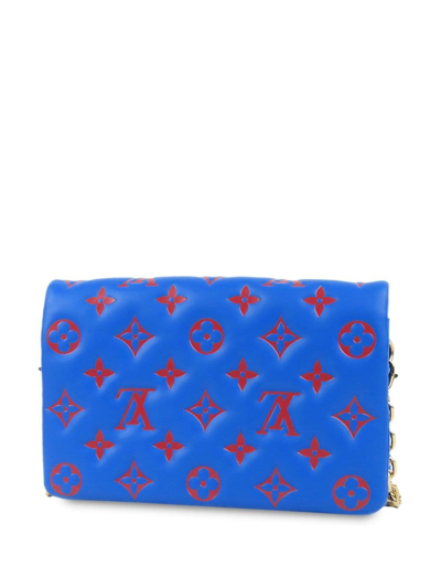 Pre-owned Louis Vuitton  Monogram Coussin Shoulder Bag In Blue