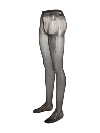Falke Tulle-net High-waisted Tights In Grey