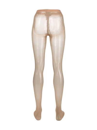 Shop Falke Sheer High-waisted Tights In Neutrals