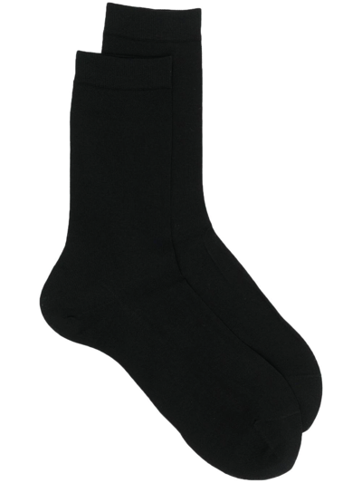 Shop Falke Branded Ankle Socks In Black