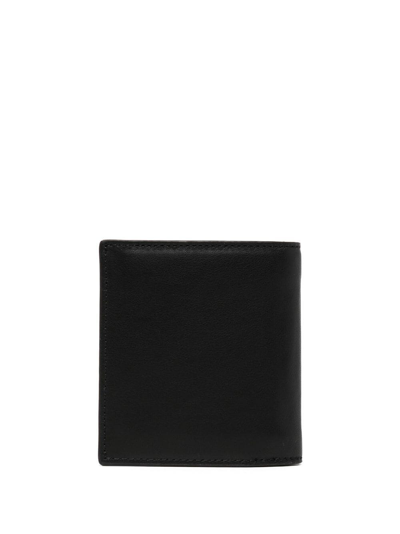 Shop Kenzo Flower Logo Bi-fold Wallet In Black