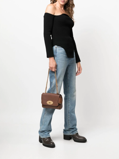 Mulberry Lily Crossbody Bag In Brown
