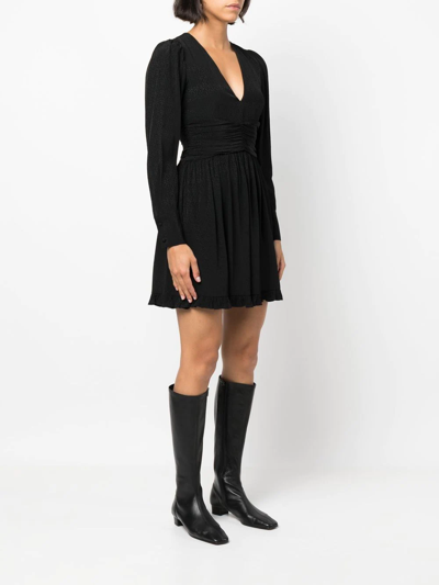 Shop Twinset Empire-line Skater Dress In Black