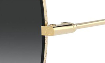 Dolce & Gabbana Logo Frame Sunglasses In Gold Black