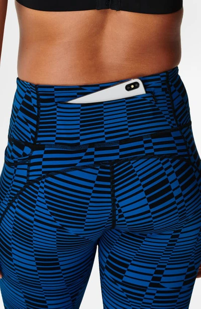 Shop Sweaty Betty Power Pocket Workout Leggings In Blue Perspective Print