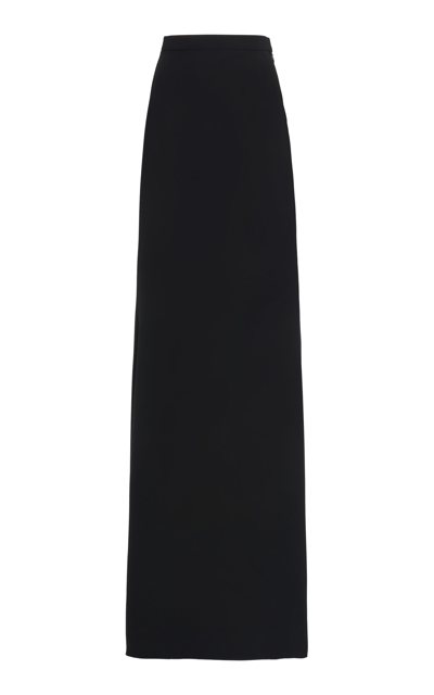 Shop Valentino Couture Silk-cady Skirt In Black