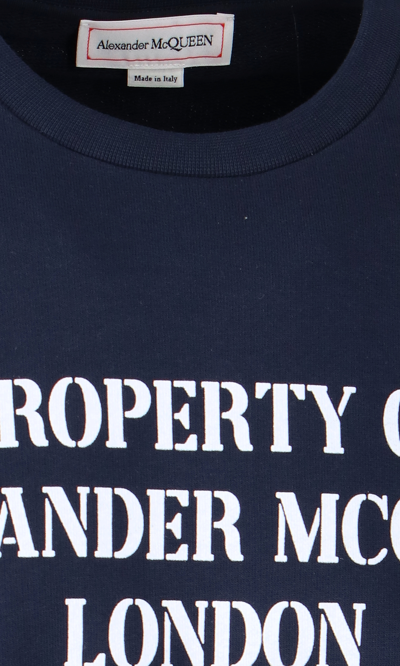Shop Alexander Mcqueen Printed Crewneck Sweatshirt