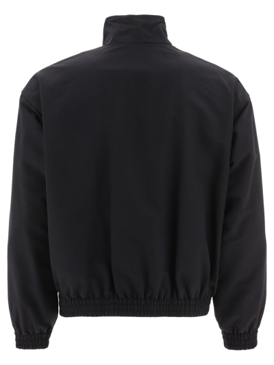 Shop Balenciaga "3b Sports" Bomber Jacket In Black