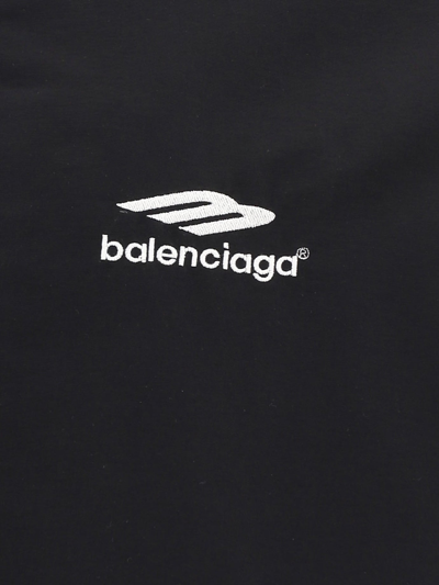 Shop Balenciaga "3b Sports" Bomber Jacket In Black