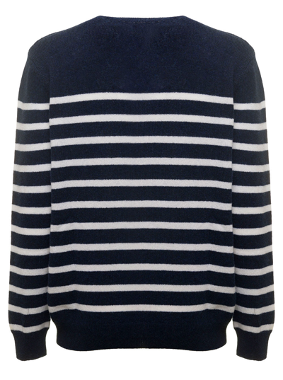 A.P.C. A.P.C MENS STRIPED COTTON AND WOOL PULLOVER 
