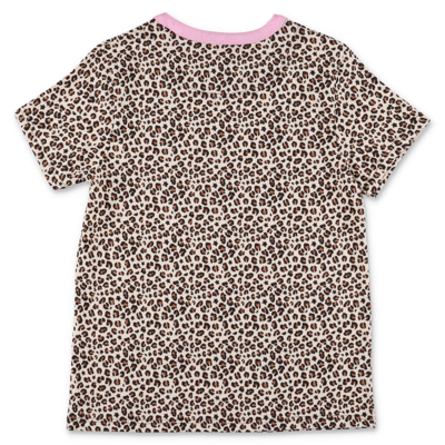 Shop Little Marc Jacobs Marc Jacobs T-shirt Animalier In Jersey Di Cotone