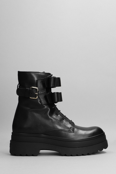 Red Valentino Combat Boot With Bows In Black | ModeSens