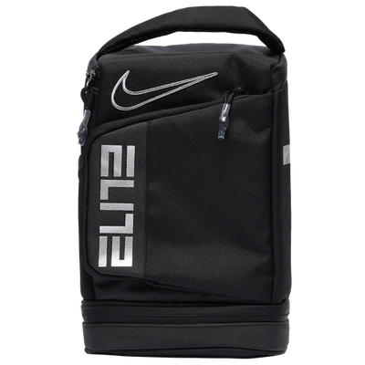 Shop Nike Kids  Elite Lunch Bag In Black/silver