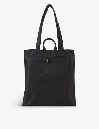 Shop Acne Studios Awen Shell Tote Bag In Black