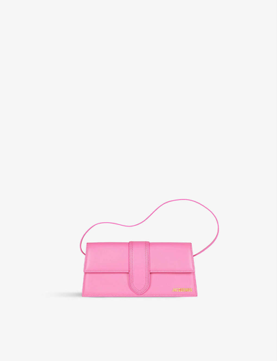 Jacquemus Women's Le Bambino Long Leather Shoulder Bag - Pink - Shoulder Bags